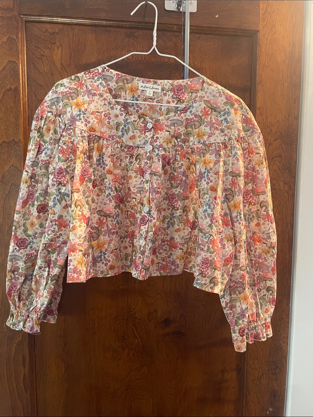 For Love and Lemons crop blouse